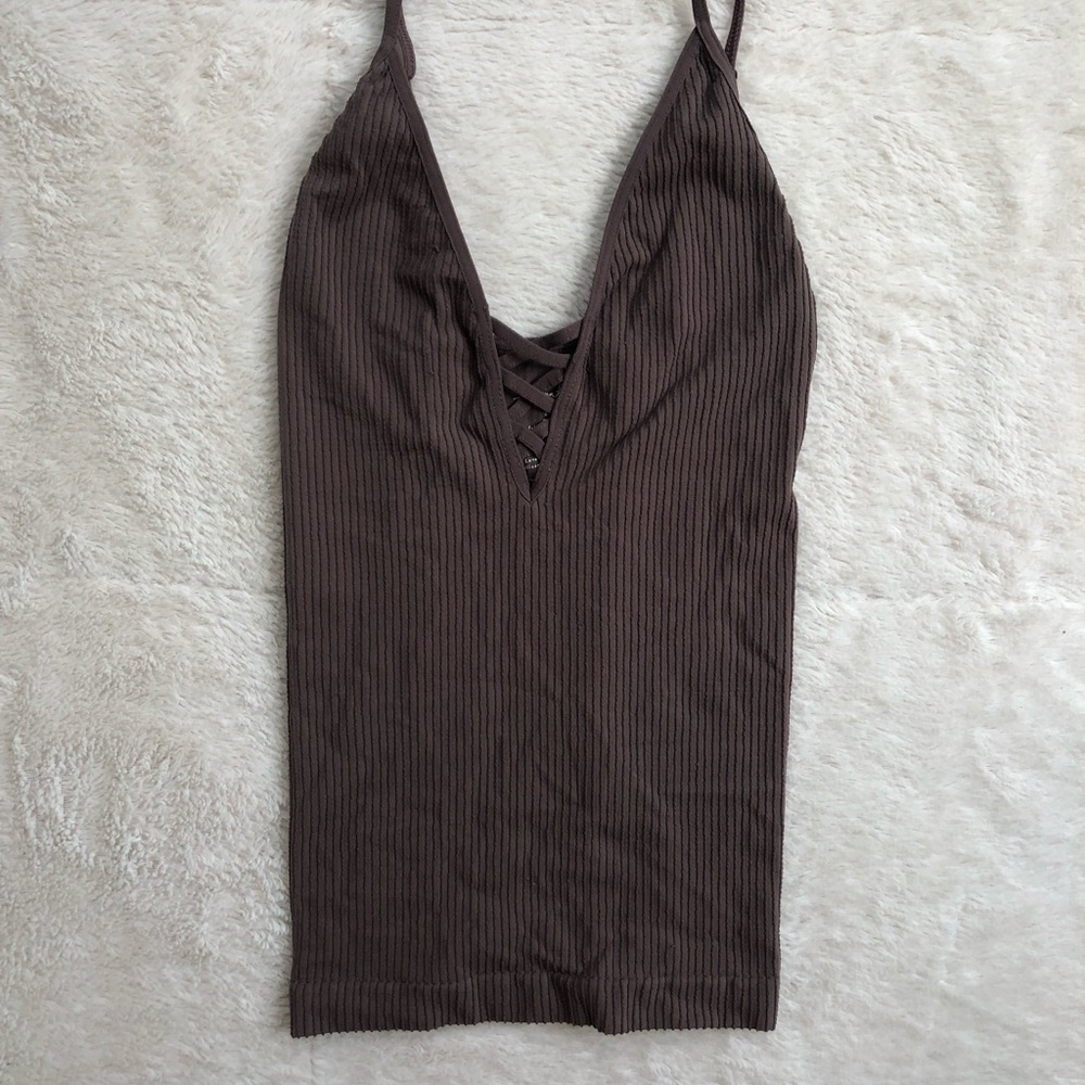 Free People Criss Cross Tank Top